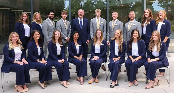 chancellors ambassadors pose for a group photo